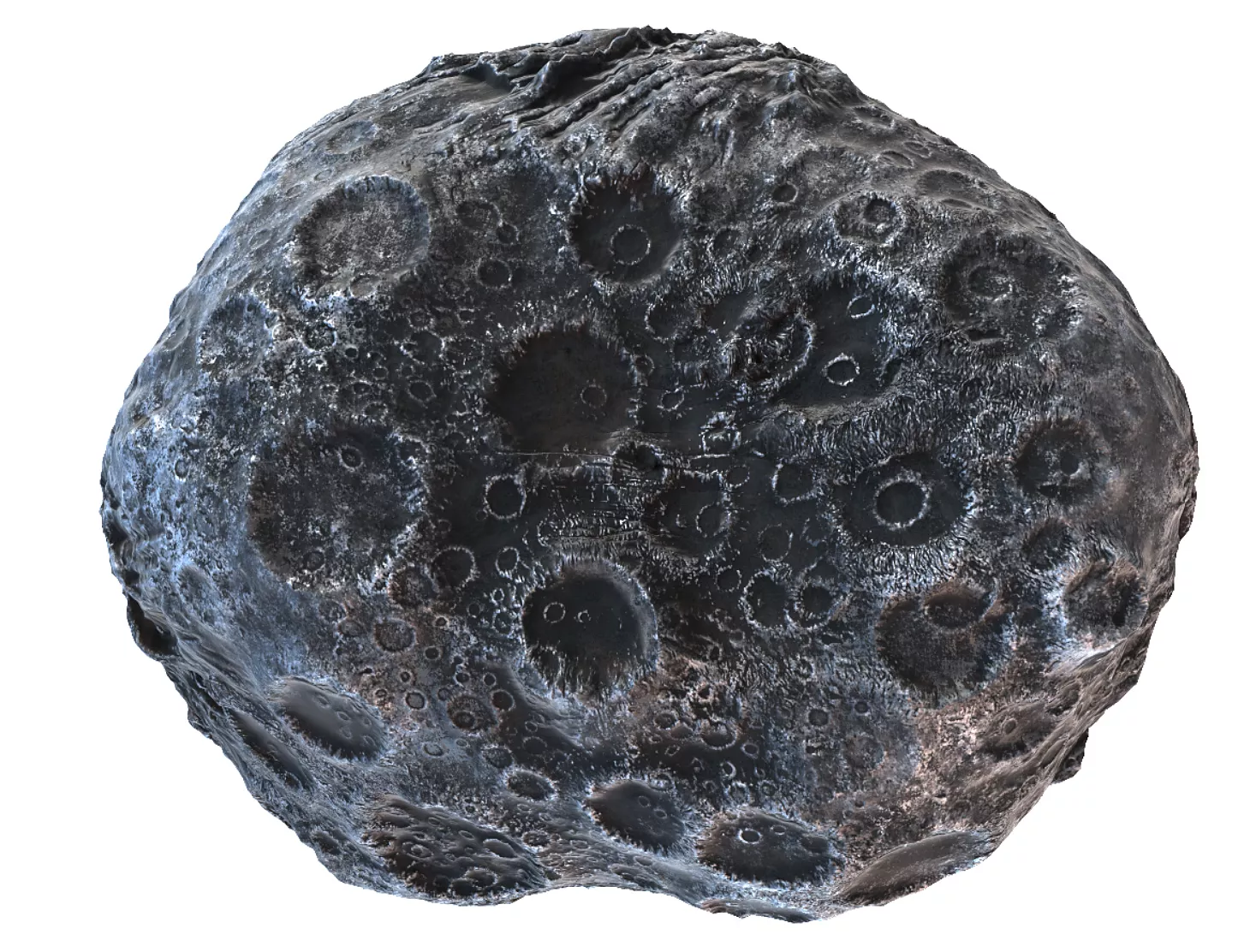 Iron Planetoide HD Low-poly 3D model