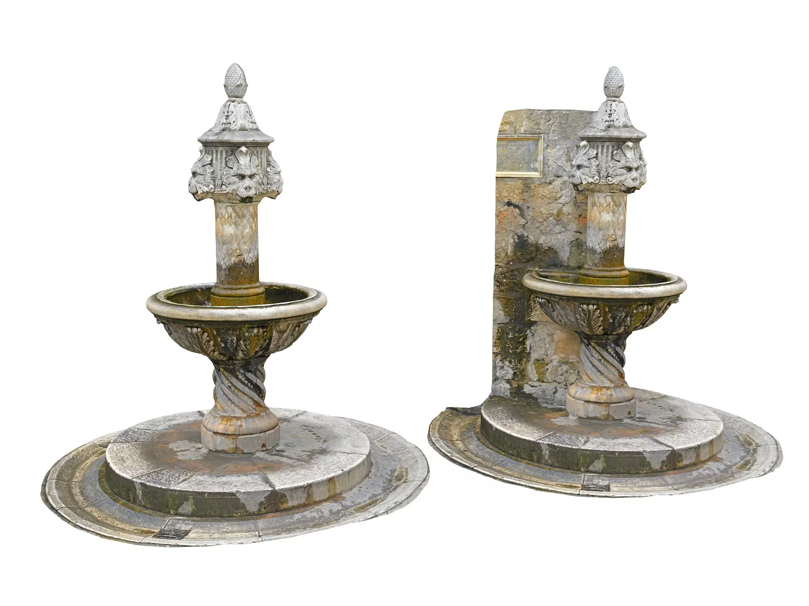 Fountain 8K Low-poly 3D model