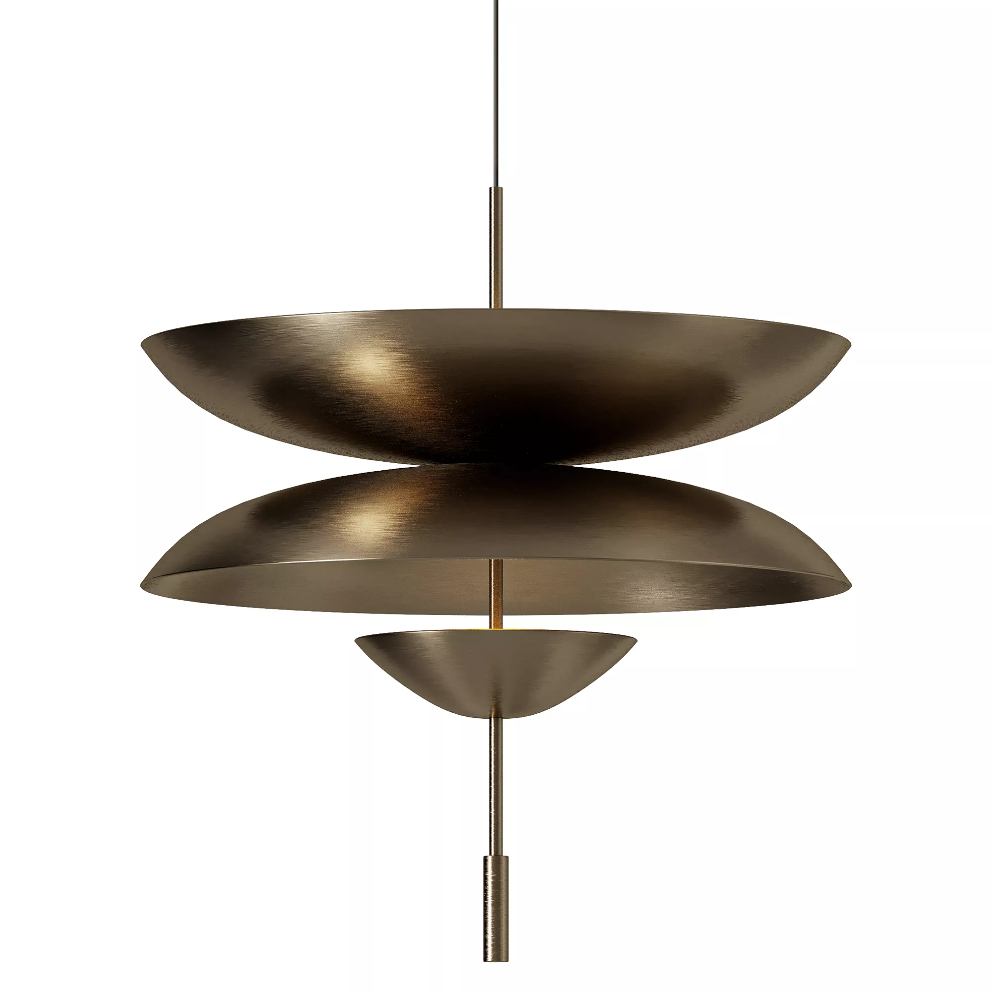 Handmade Brass Pendant Chandelier 3D model