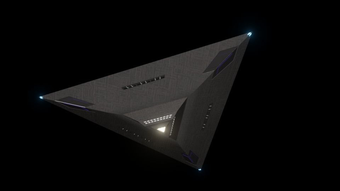 Triangle UFO -concept 2- 3D model