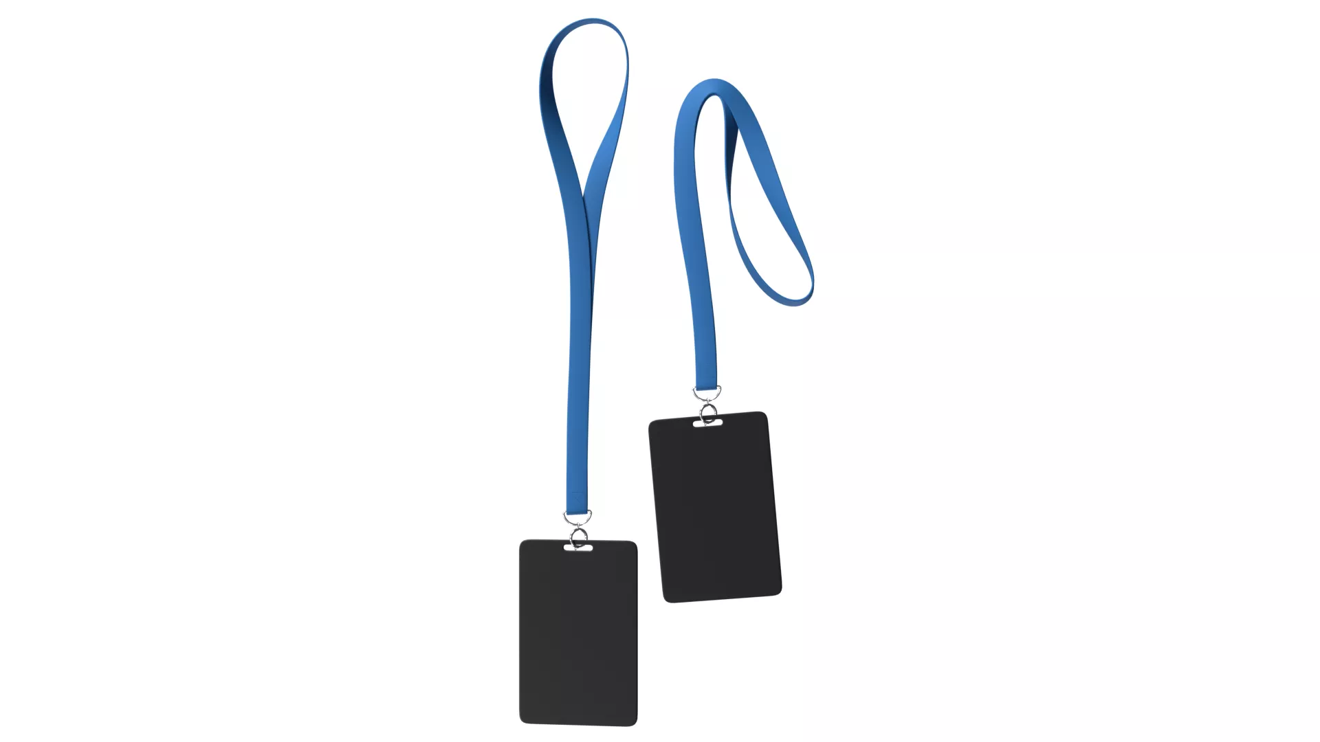 Red Lanyard with ID Card PBR 2 Low-poly 3D model