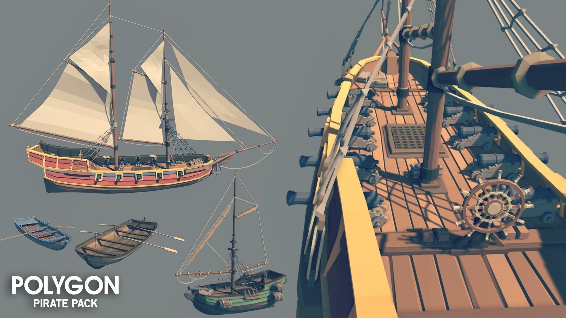 POLYGON - Pirate Pack Low-poly 3D model_15