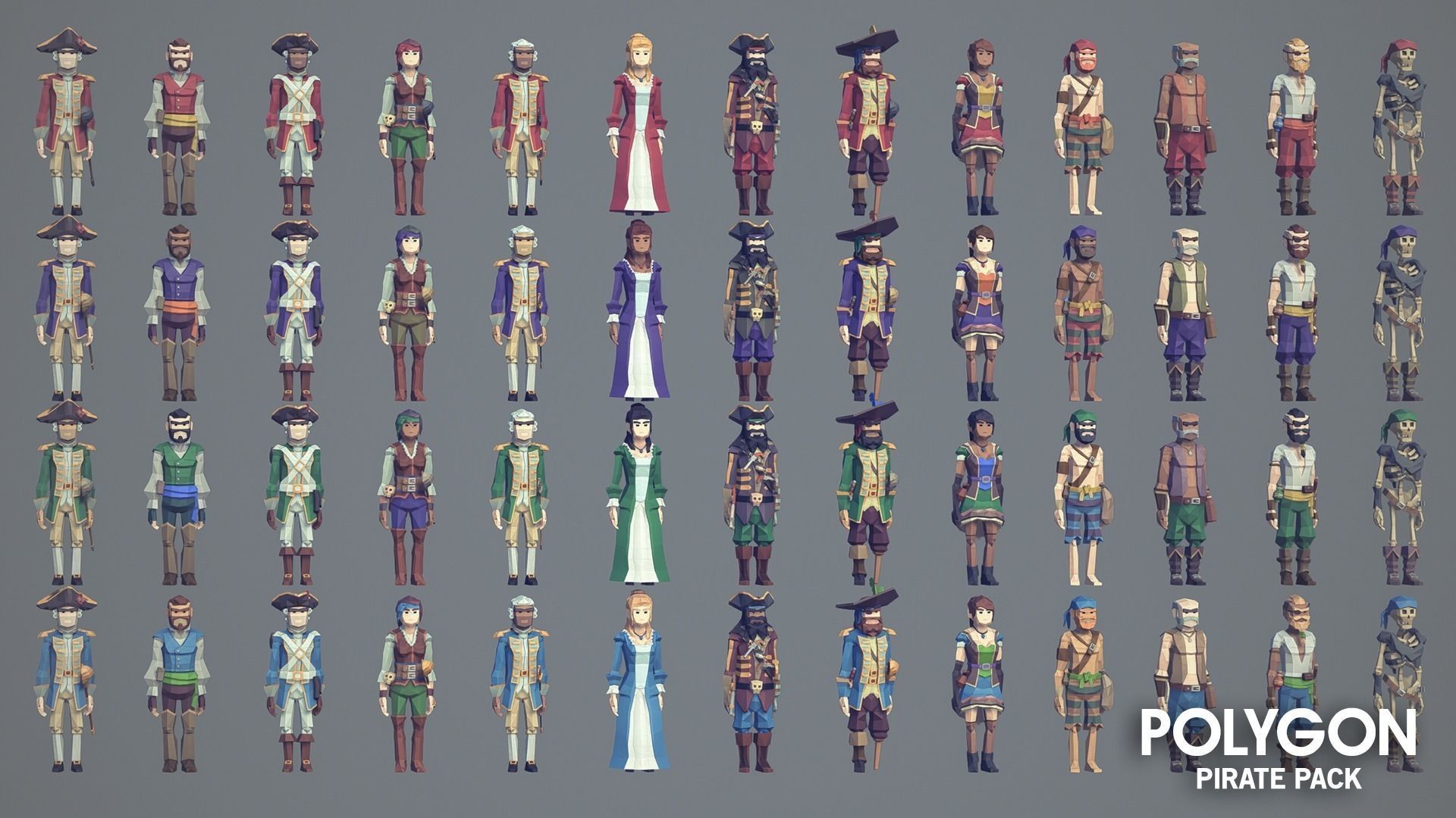 POLYGON - Pirate Pack Low-poly 3D model_13