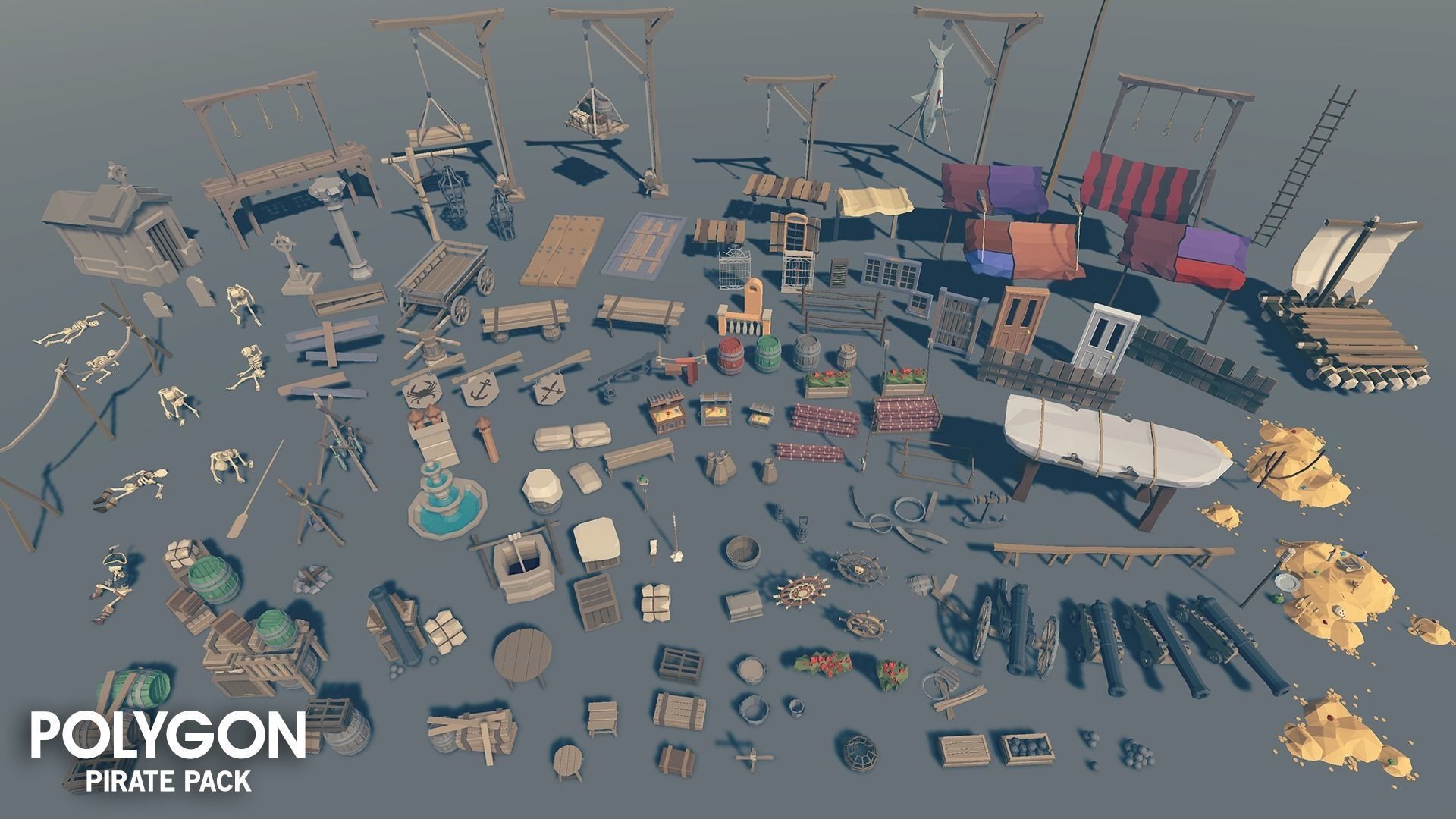 POLYGON - Pirate Pack Low-poly 3D model_18