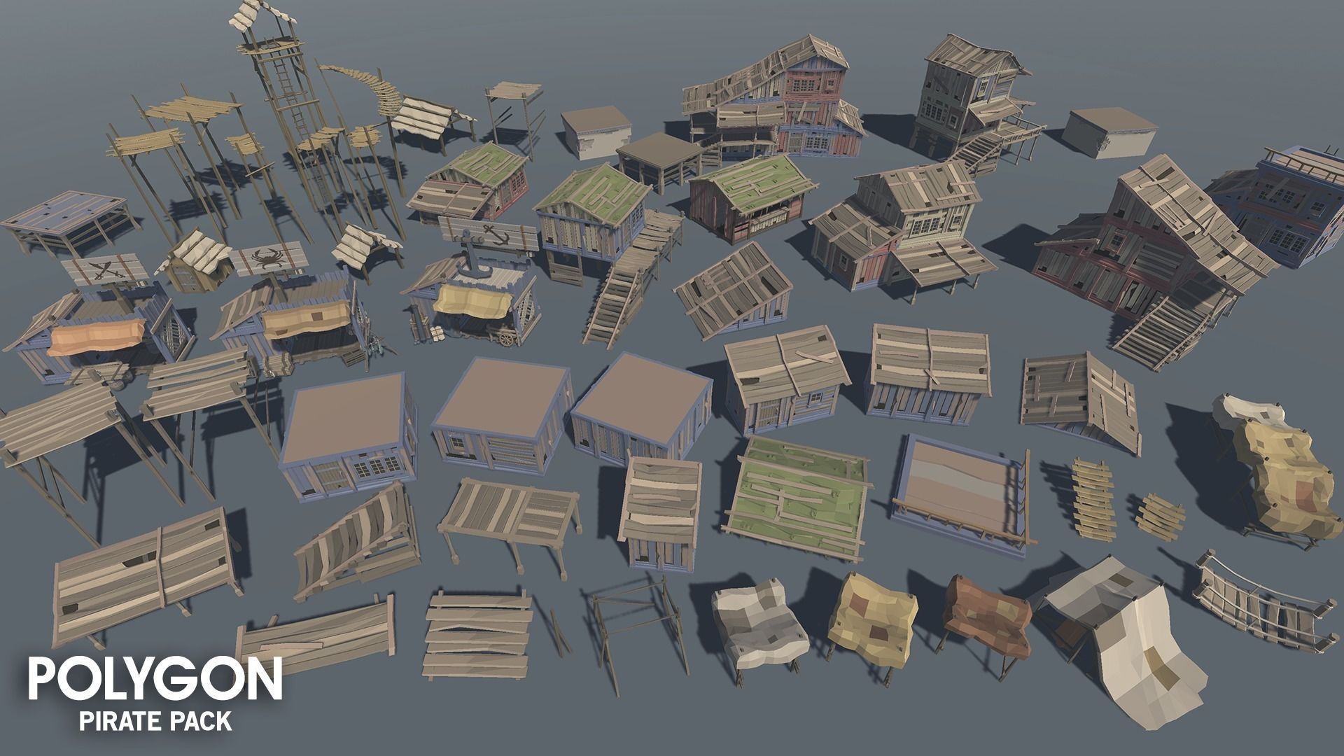 POLYGON - Pirate Pack Low-poly 3D model_22