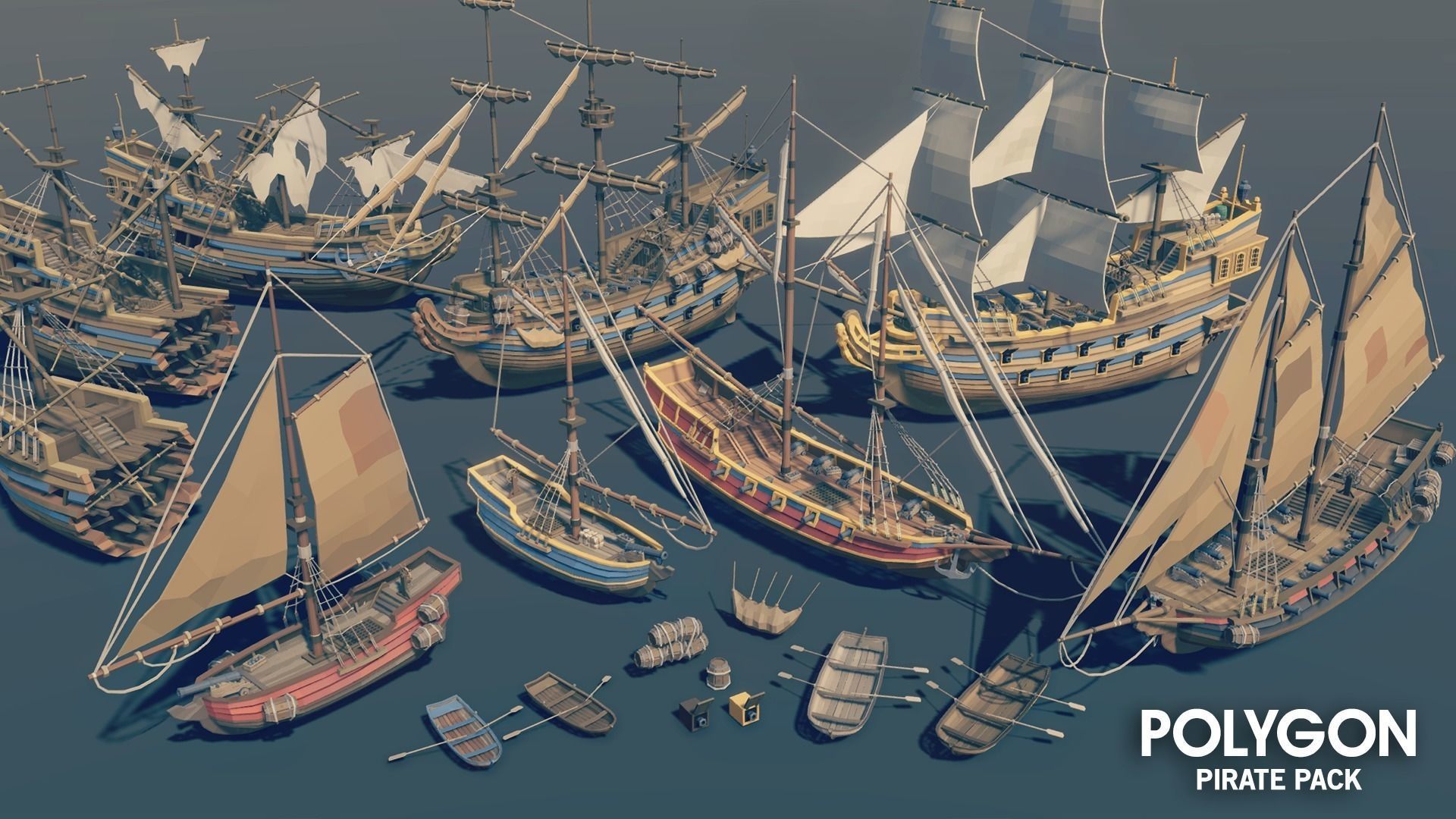 POLYGON - Pirate Pack Low-poly 3D model_16