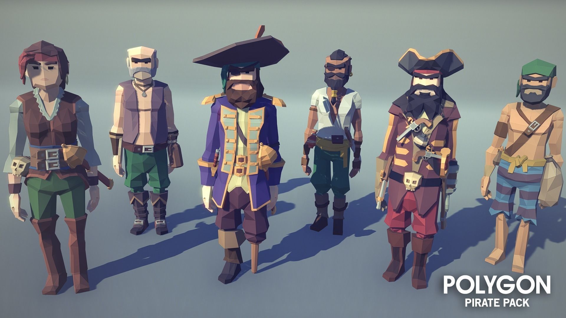 POLYGON - Pirate Pack Low-poly 3D model_10