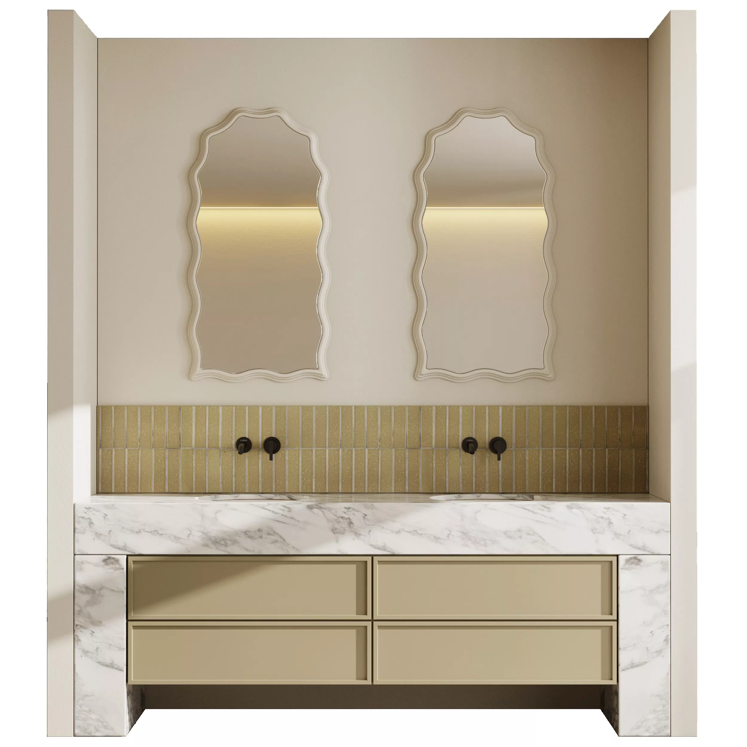 Bathroom furniture by Fauset Bathroom 265 Low-poly 3D model