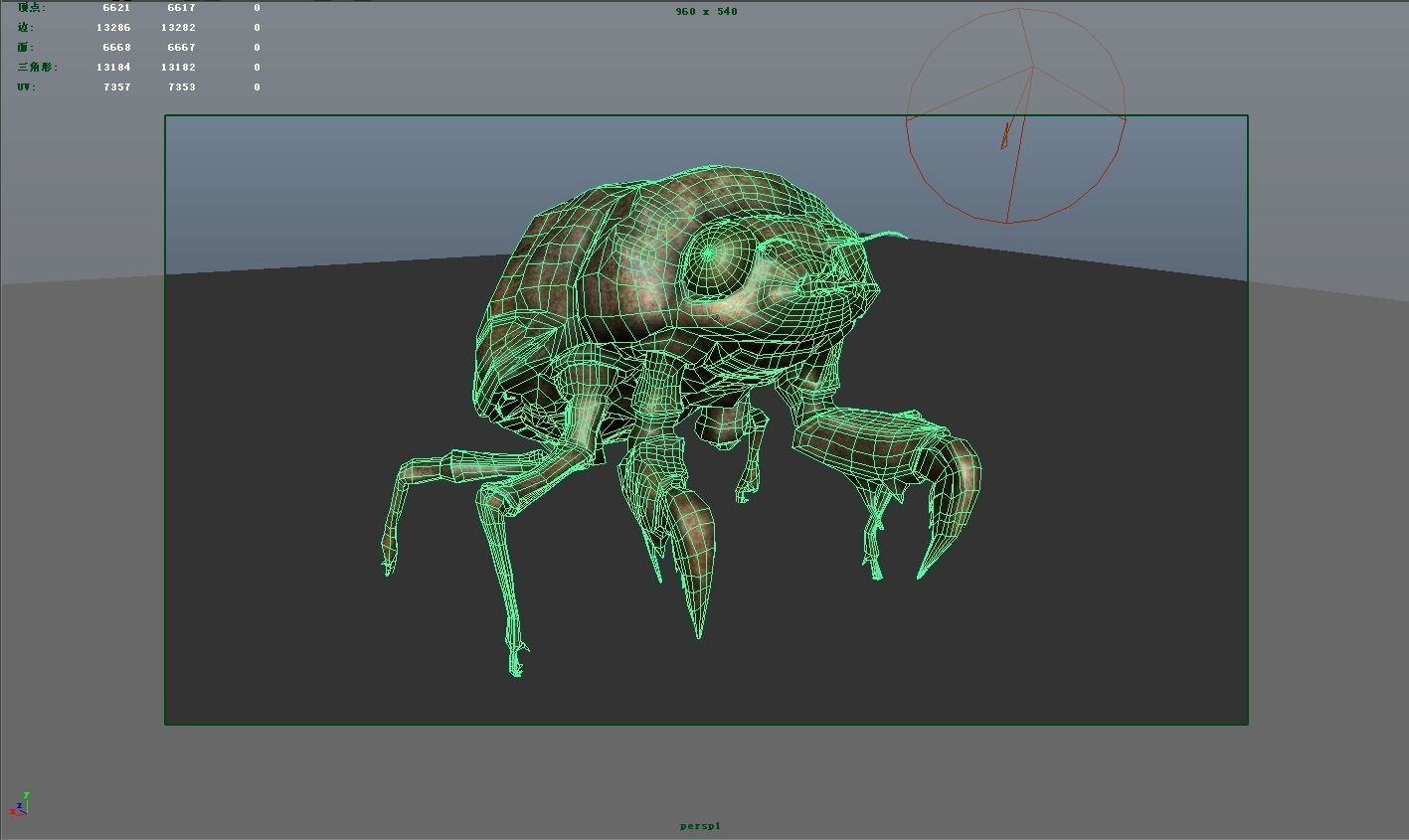 Insect Collection 24 Young cicadas Low-poly 3D model_9