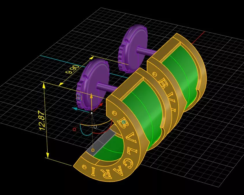Zero Earrings Luxury Jewelry 3D print model