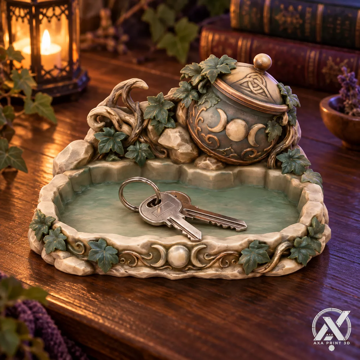 Sculpted Key tray 3D Print - Cauldronspill Entry Key Dish 3D print model