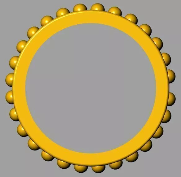 Single DOT Ring 3D print model