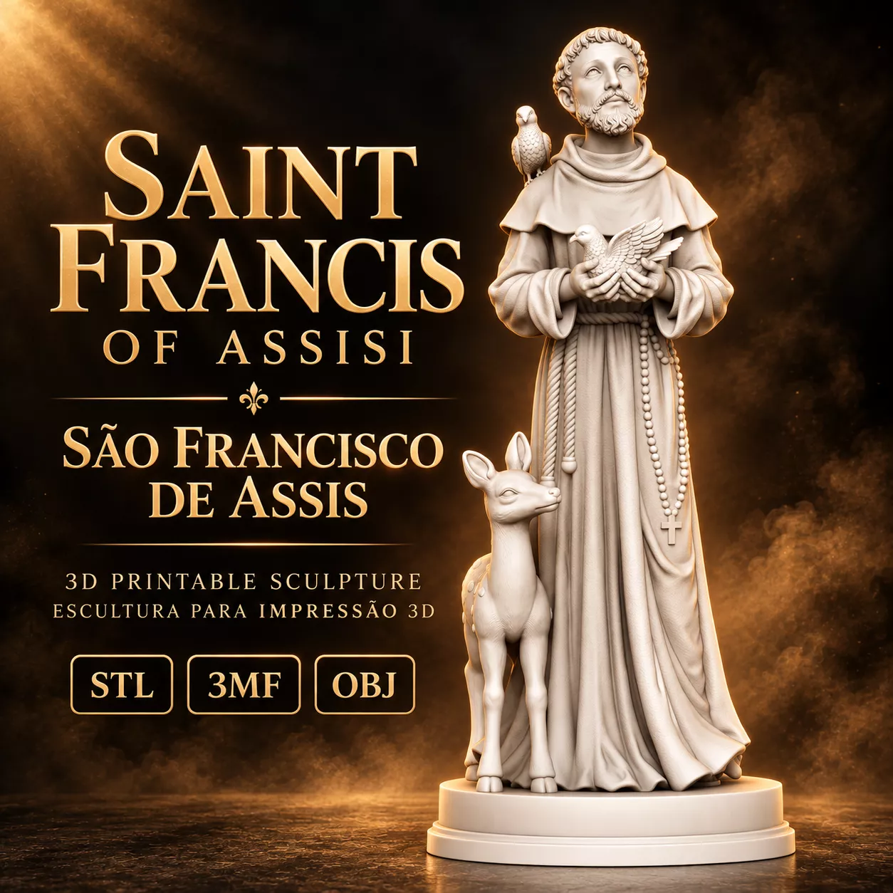 Saint Francis of Assisi 3D print model