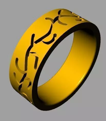 Endless Ring 3D print model_0