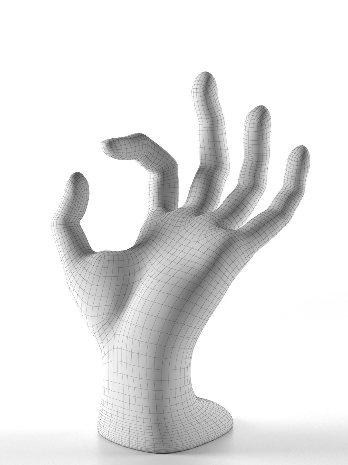 Palm Reading and Jewelry Holder 3D model_4