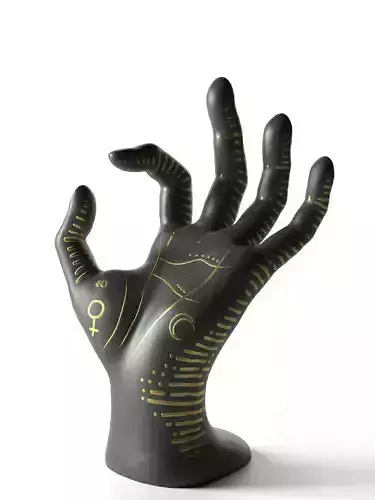 Palm Reading and Jewelry Holder 3D model