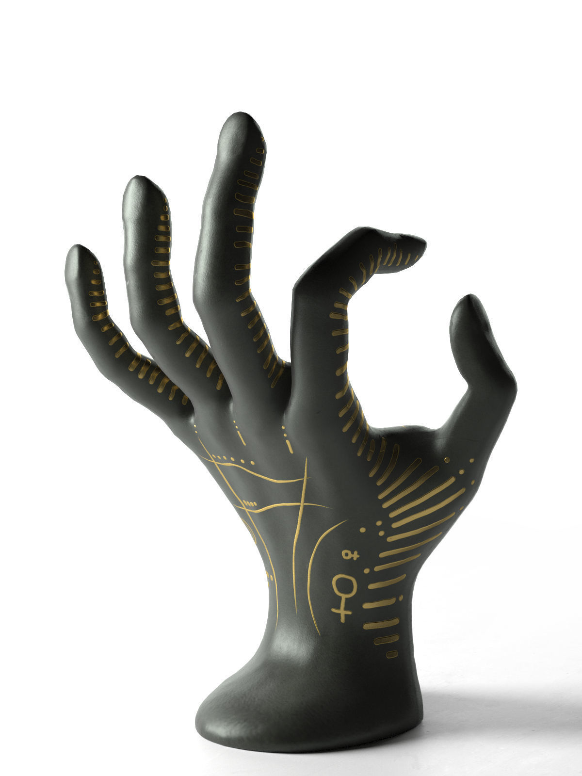 Palm Reading and Jewelry Holder 3D model_1