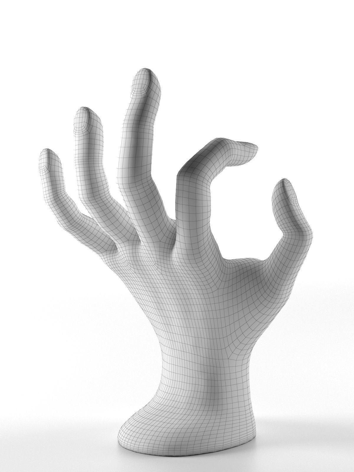 Palm Reading and Jewelry Holder 3D model_3