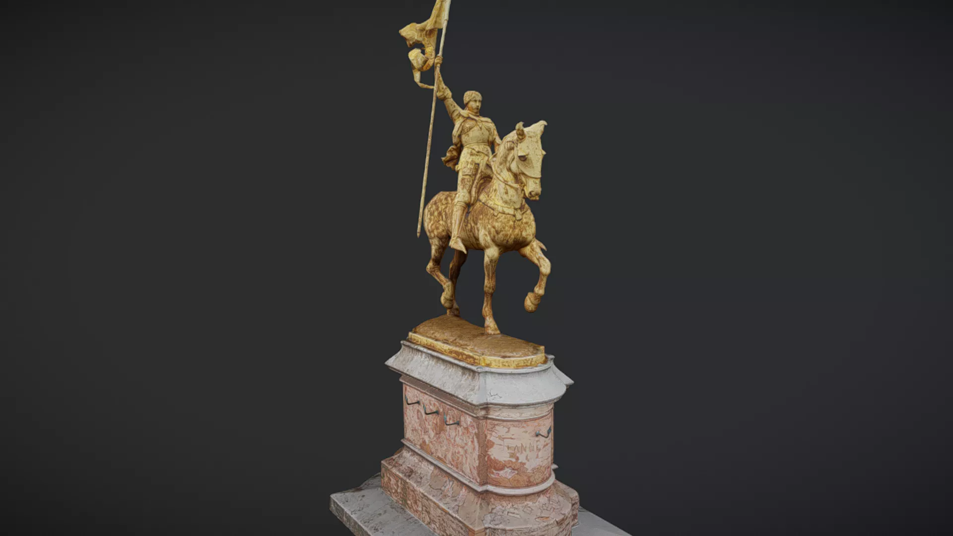 Joan of Arc by Fremiet Paris - photogrammetry scan 3D model