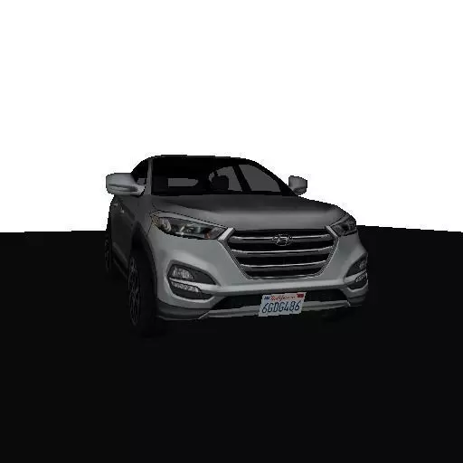 Hyundai Tucson 2017 LOW POLY 3000 Free low-poly 3D model