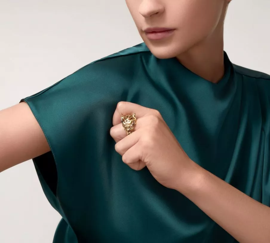 Panther Ring Brand Luxury Jewelry Gold Original 3D print model