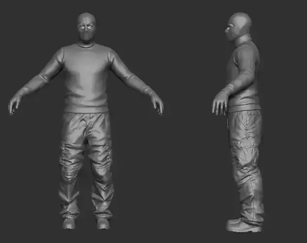 Robber ZBrush raw file