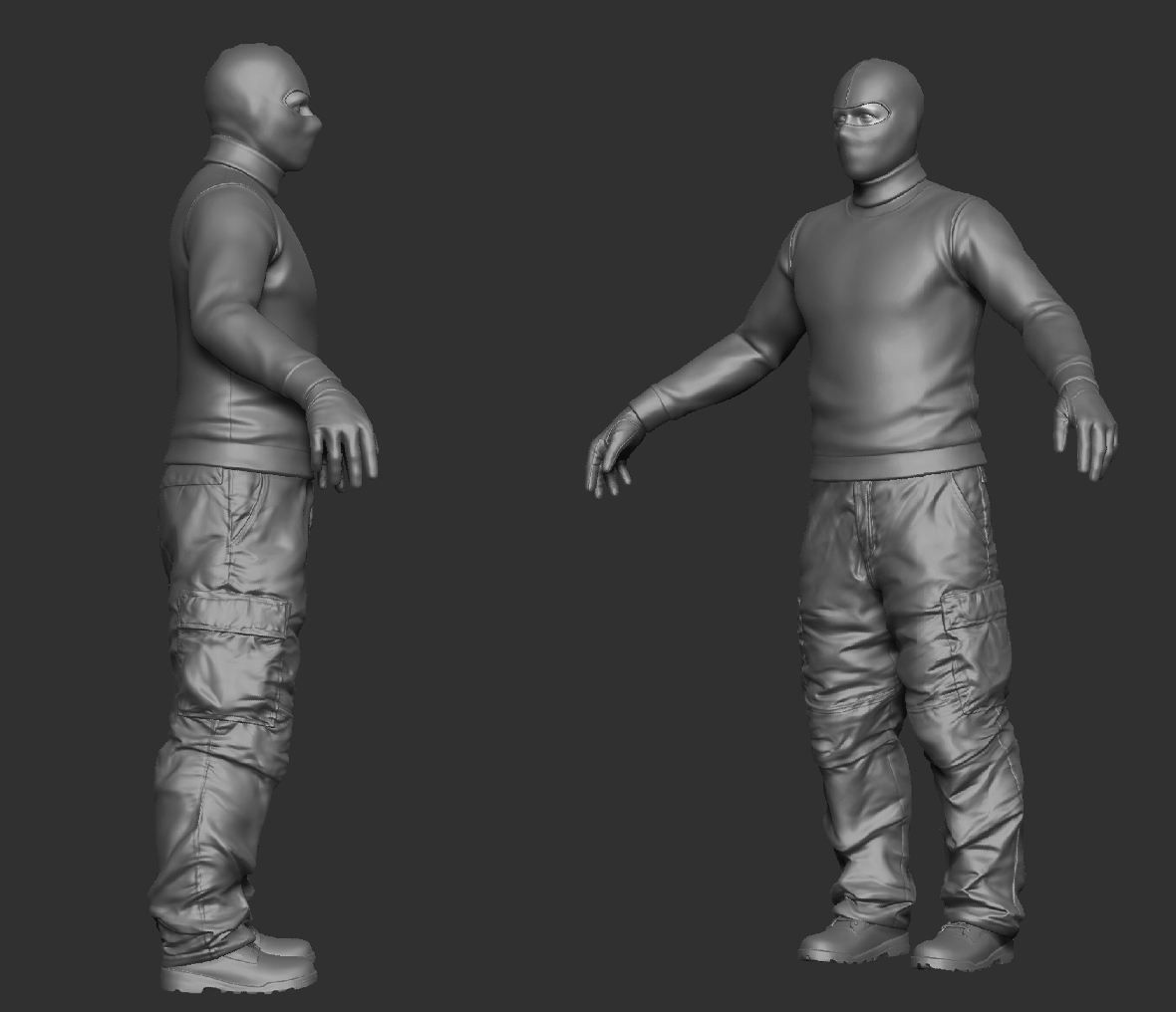 Robber ZBrush raw file 3D model_1