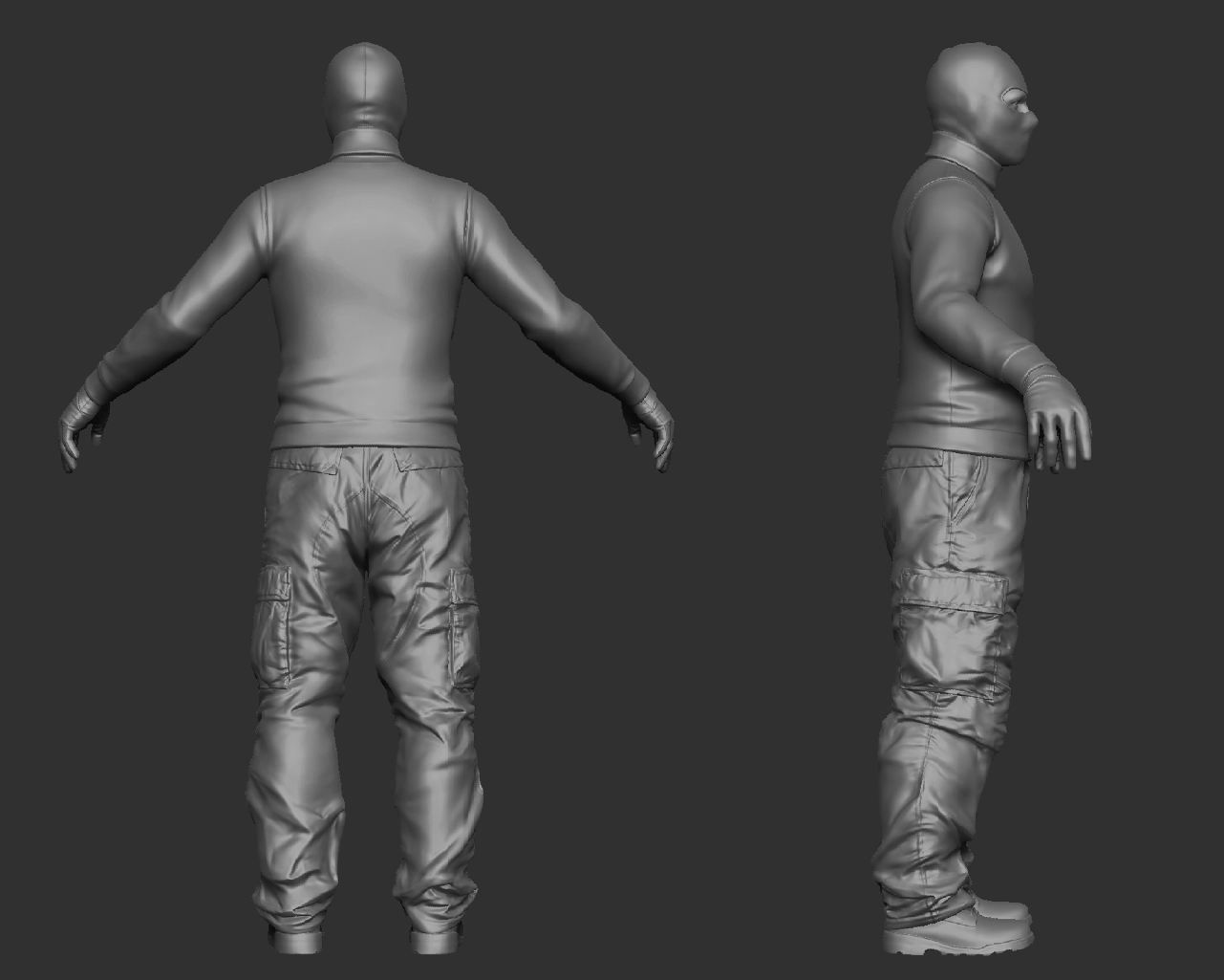 Robber ZBrush raw file 3D model_2