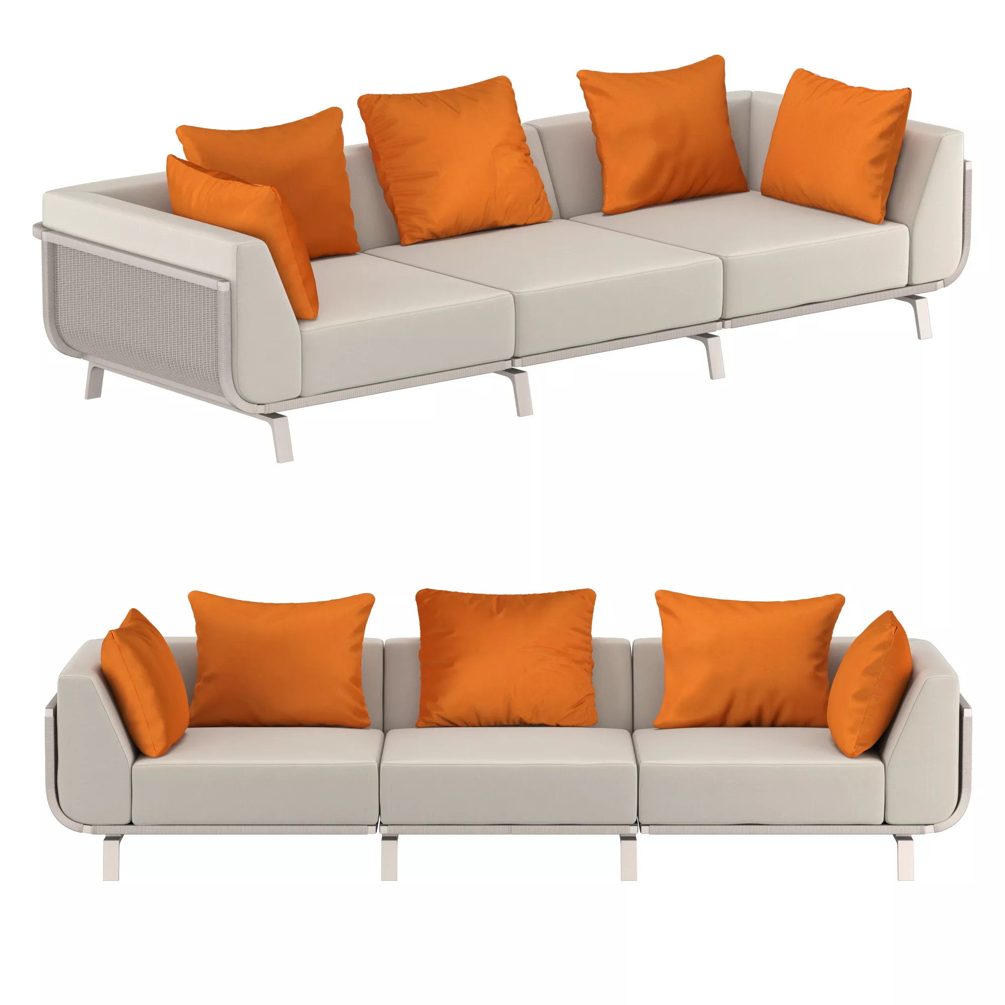 Tortuga Lounge Chair 3D model