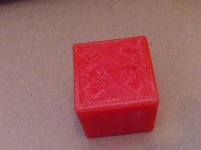 A dice cube on table 3D print model