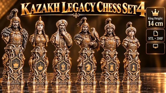 Kazak Legacy Chess Set 4 