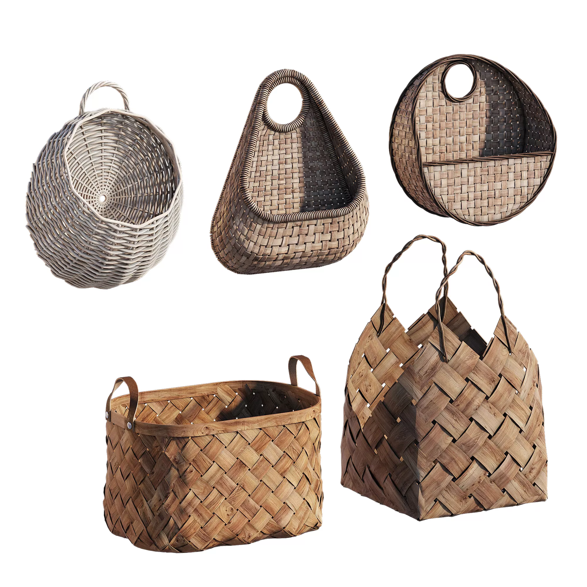 Basket set 3D model