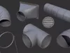 3D model Air Duct System PBR Low Poly VR / AR / low-poly | CGTrader