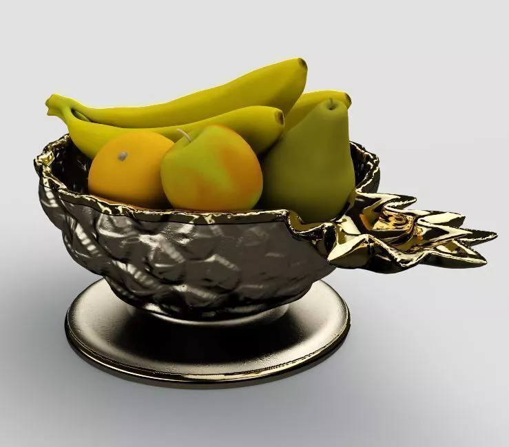 Bowl of fruit 3D model