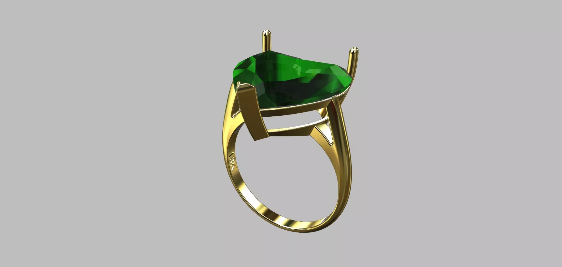 Heart Ring 15 30mm Size 16 3D print model