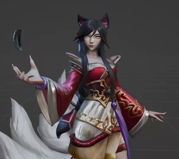 Ahri Full Body - League of Legends 3D model
