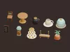 3D model Stylized Cafe Props 10 Tea and Coffee Models Embercup VR / AR ...