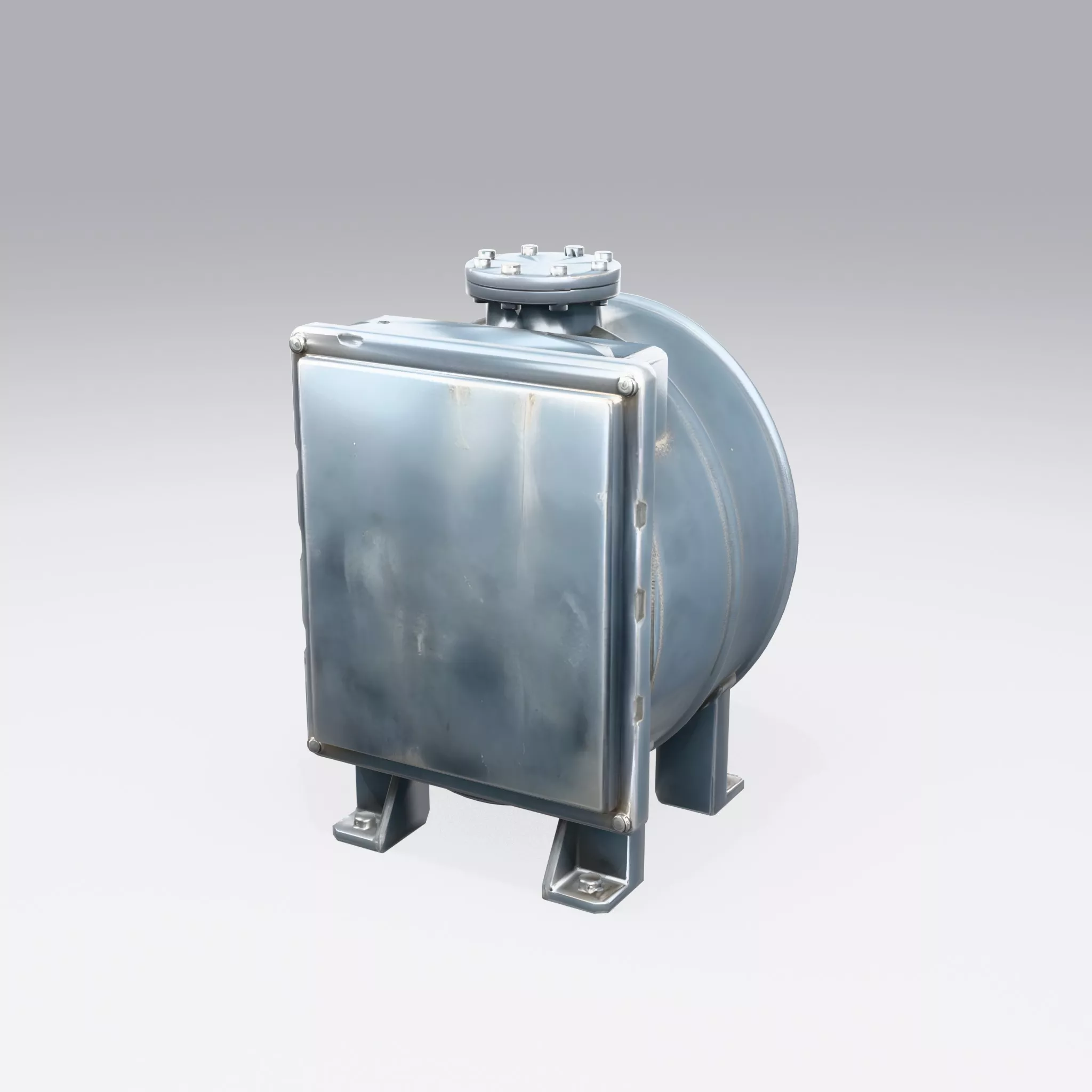 Industrial Cooling Unit - Low Poly Game Ready 3D model