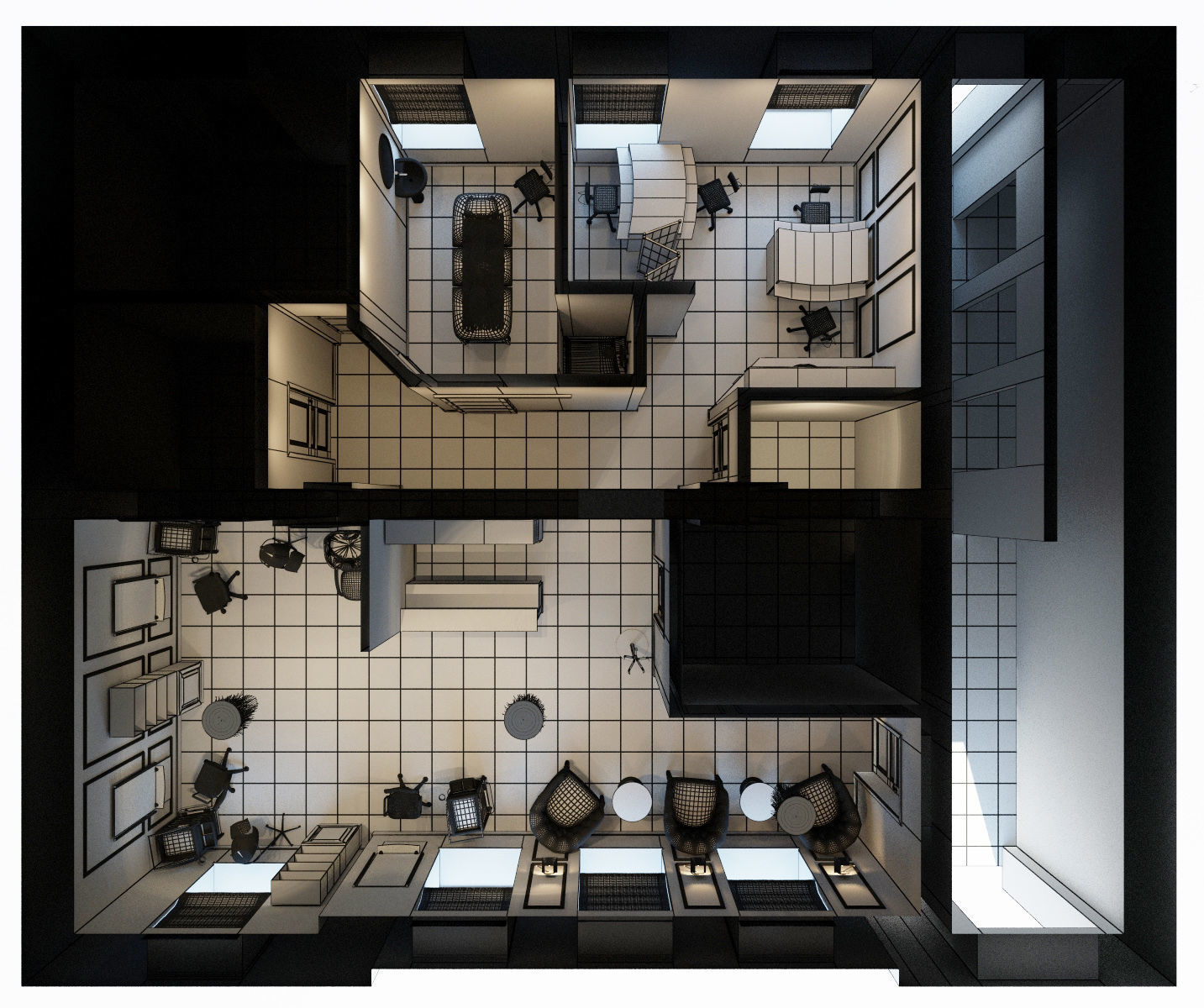 Hair and Beauty salon interior 2 3D model_21