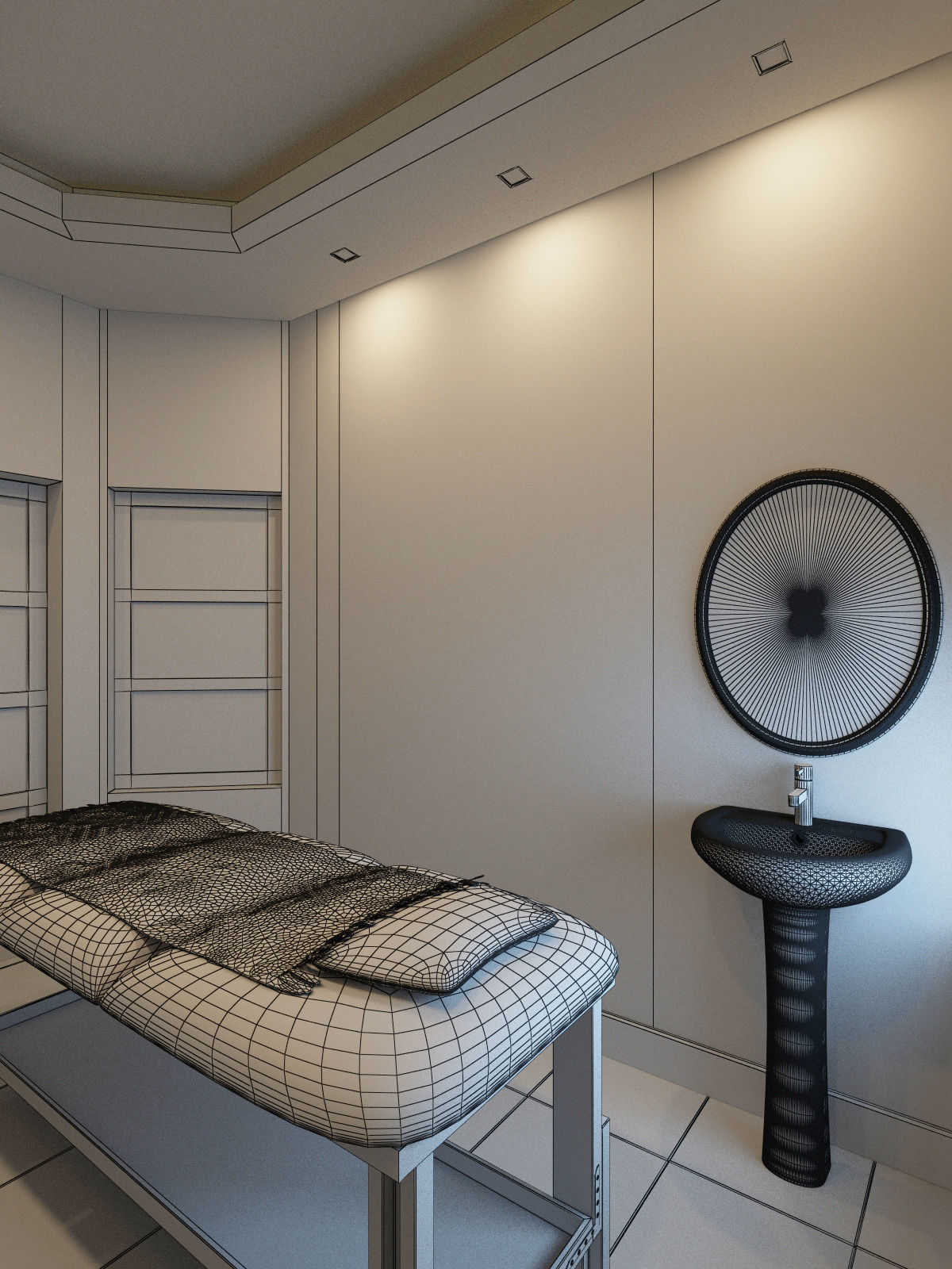 Hair and Beauty salon interior 2 3D model_27