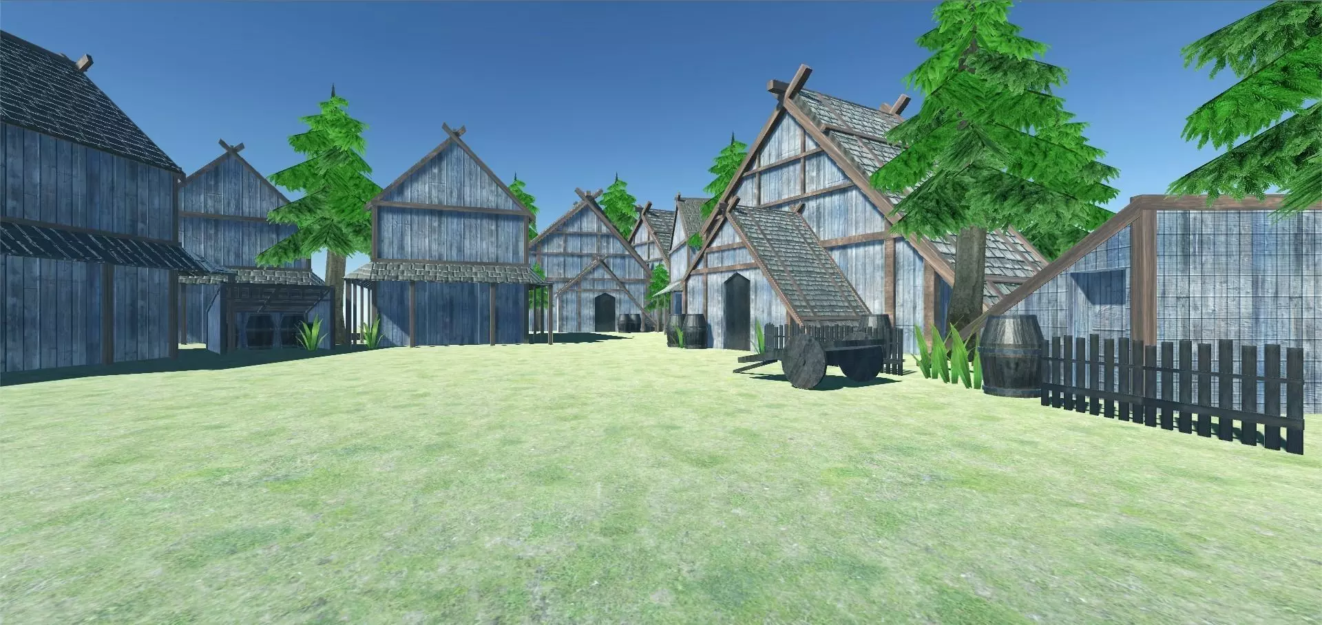 Viking Village - UNITY - MOBILE READY Free low-poly 3D model
