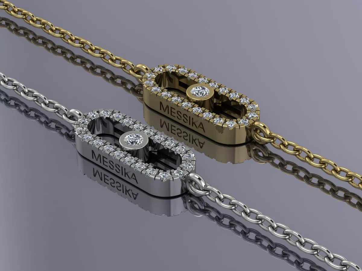 Messika Bracelet Brand Luxury Jewelry 3D print model