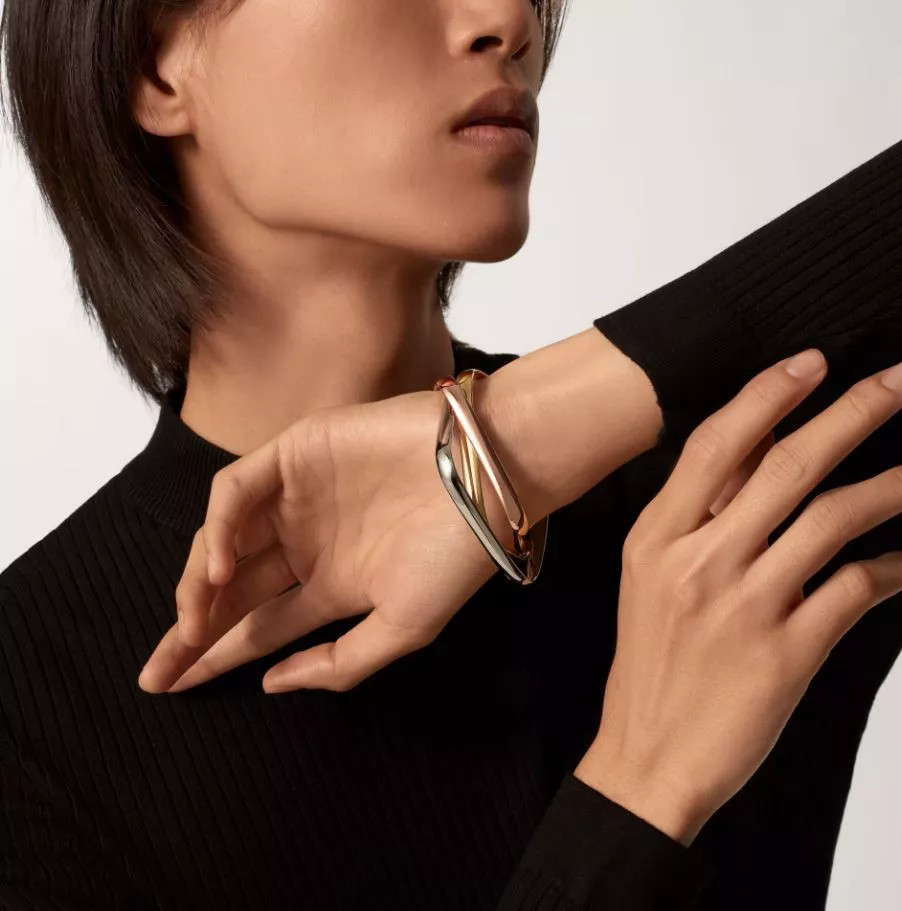 Brand Bracelet Luxury Jewelry Gold MESH 3D print model