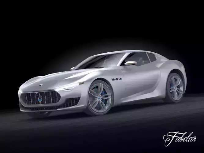 Maserati Alfieri 3D model Maserati Alfieri 3D model
