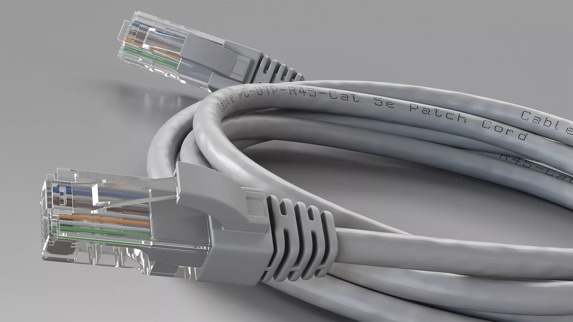 RJ45 Cable White 3D model