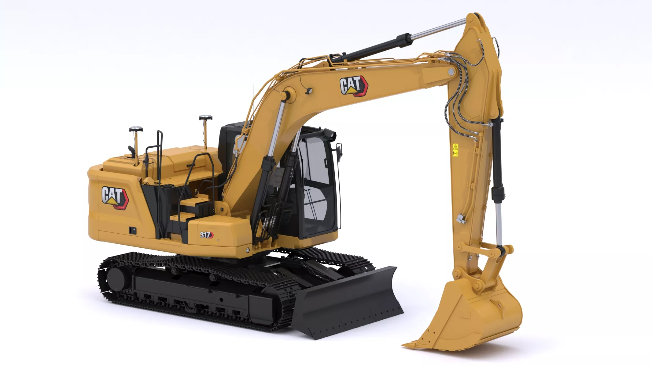 CAT Small Excavator 317 3D model