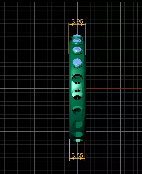 Tapered Ruby Stone Band 3D print model