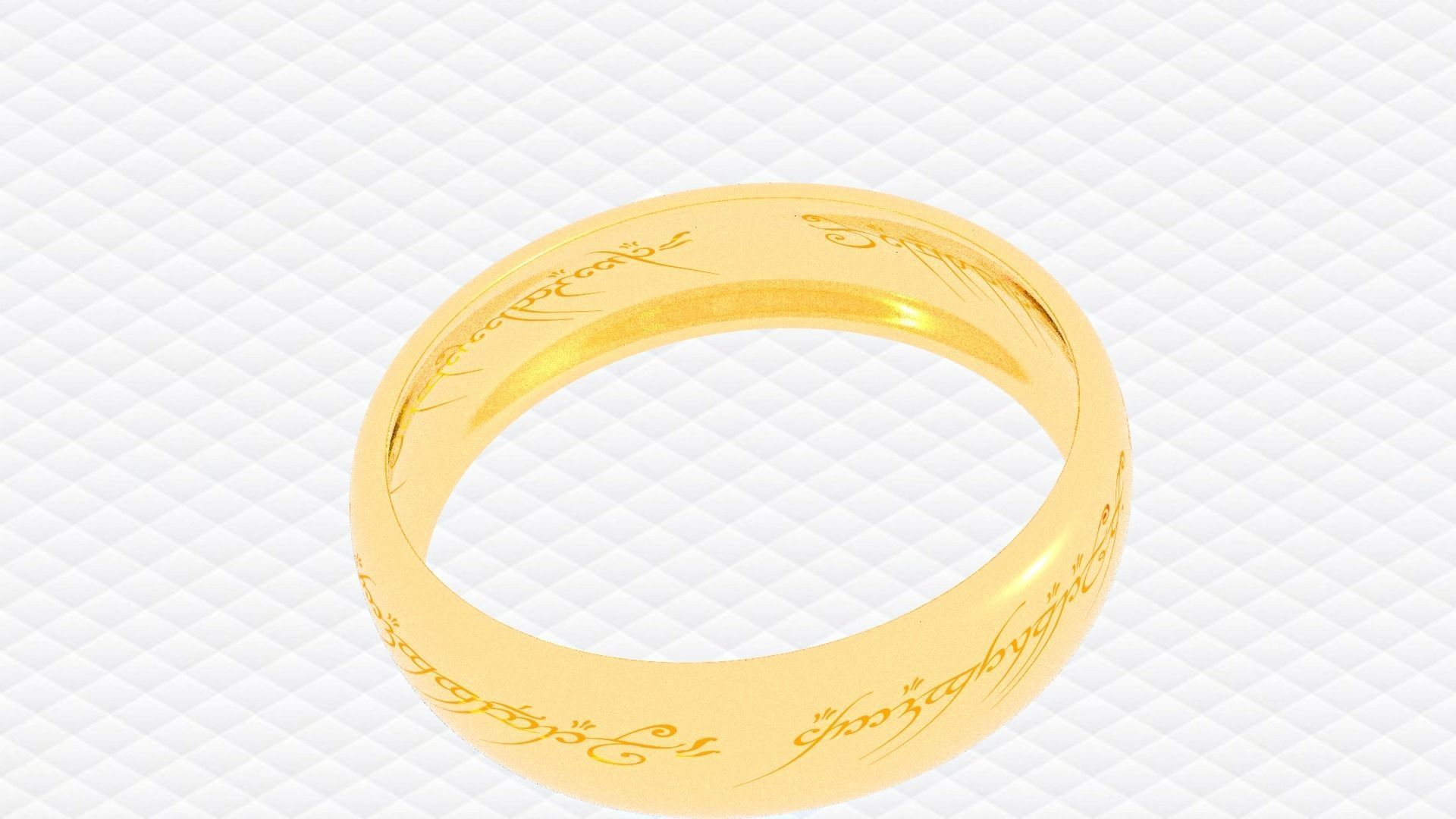 The lord of the rings - Ring of omnipotence Low-poly 3D model_5