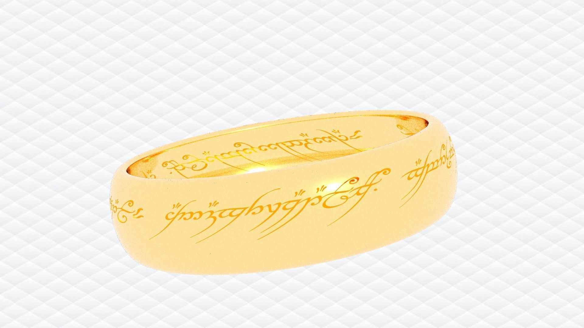 The lord of the rings - Ring of omnipotence Low-poly 3D model_4