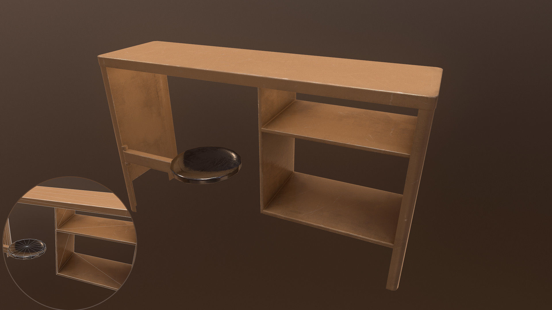 Modern Prison Cell PBR Low-poly 3D model_3